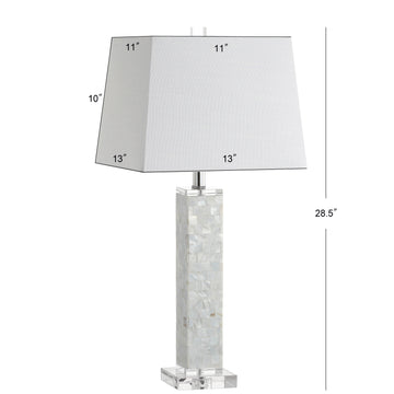 Noelle 28.5" Seashell LED Table Lamp - JONATHAN Y